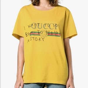 SOLD Gucci Coco Capitan yellow unisex t-shirt